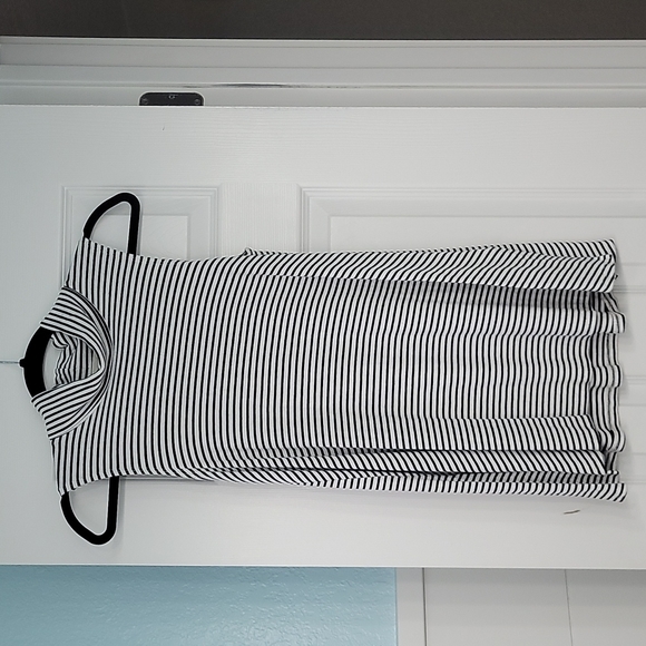 Anthropologie Puella  striped mock neck sleeveless tank sz L. - Picture 1 of 4